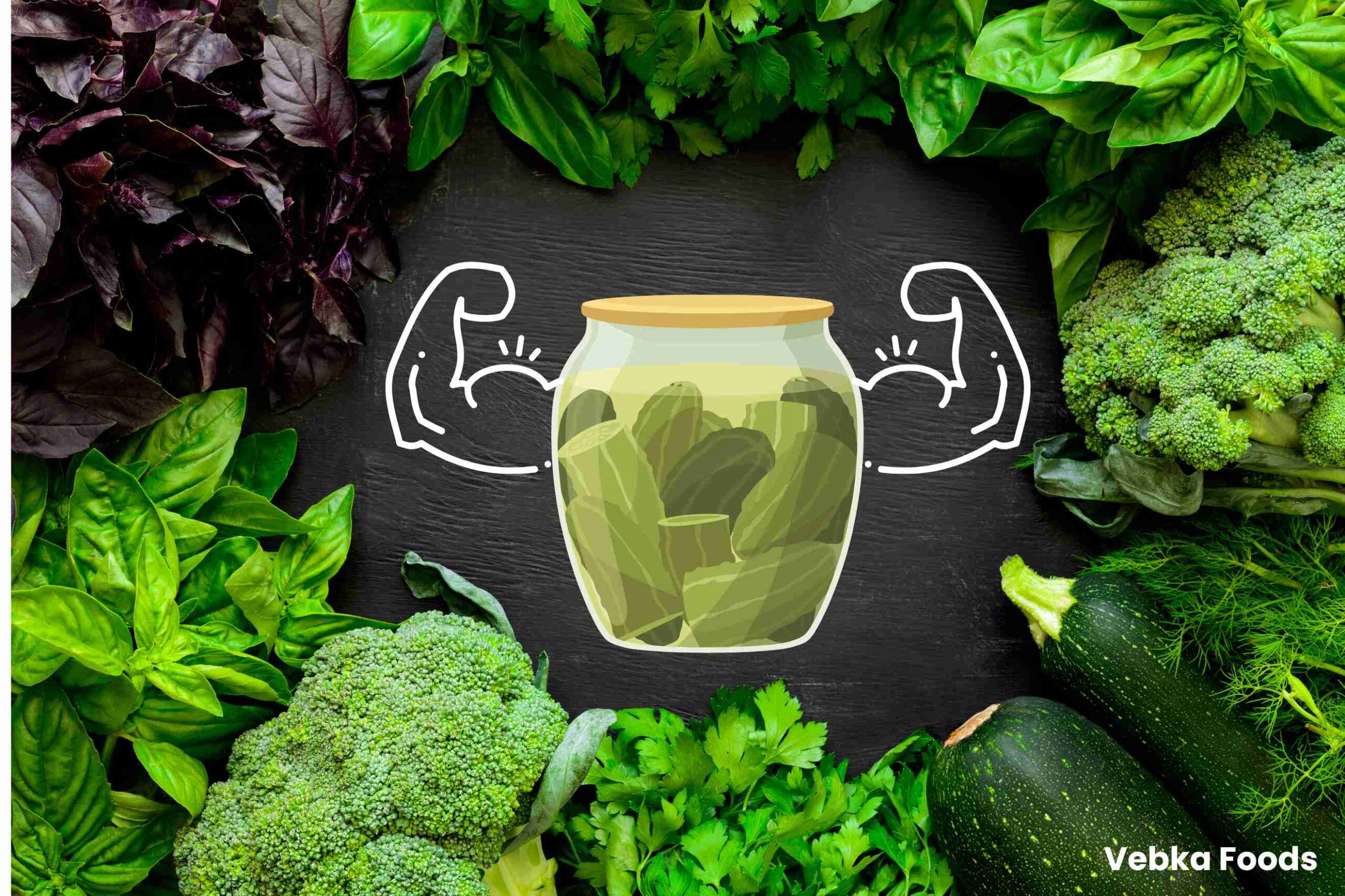 Healthy vegetables used for pickles